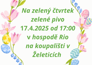 Zelené pivo v hospodě